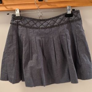 Forever 21 denim mini skirt w/ beaded waist